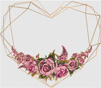 Floral Heart Frame