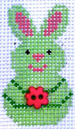Mini - Green Bunny Smiles