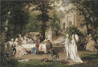 Galante Gesellschaft Im Schlosspark