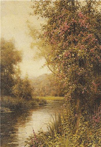 Flowering Vine Along a Winding Stream