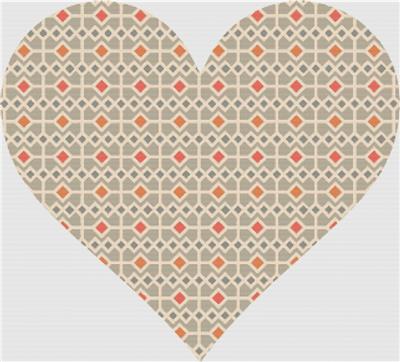 Pastel Square Heart