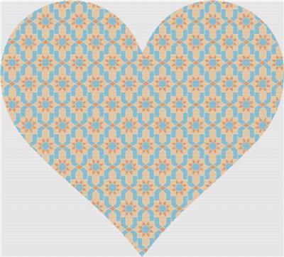Moroccan Tile Heart