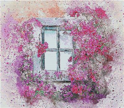Flowers Around the Window