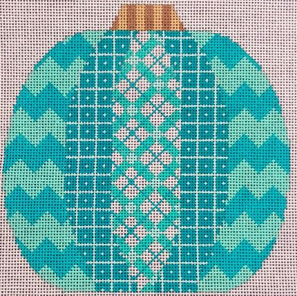 Pumpkin Patchwork - Plaid/Teal