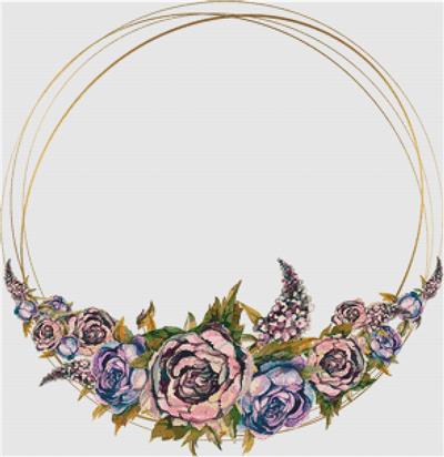 Floral Circular Frame