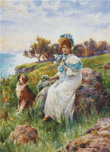 Lady with her Dog