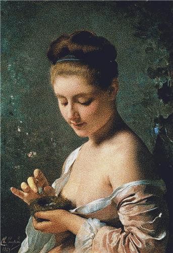 Girl with a Nest