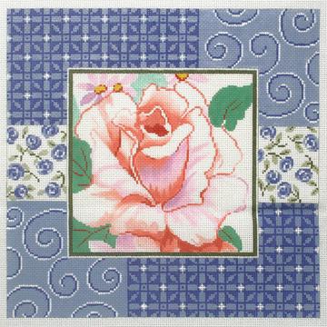 Flower on Blue
