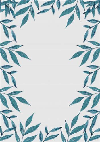 Watercolour Leaf Frame