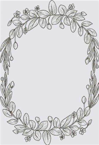 Floral Leaf Frame