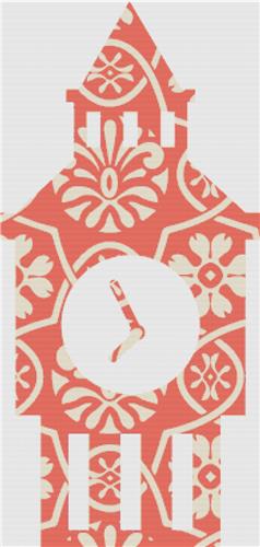 Orange Floral Big Ben