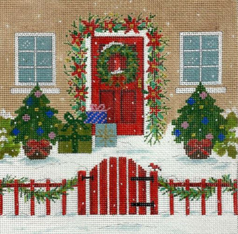 Holiday House w/Red Fence