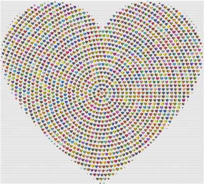 Prismatic Colourful Heart
