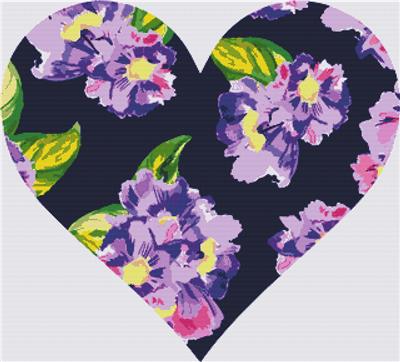 Watercolor Flower Heart