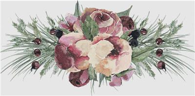 Plum Floral Bouquet I