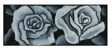 White Roses on Black