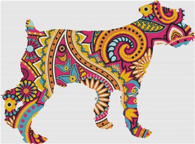 Pink Paisley Dog