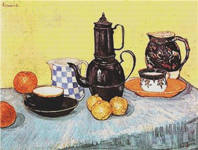 Still Life w/Blue Enamel Coffeepot