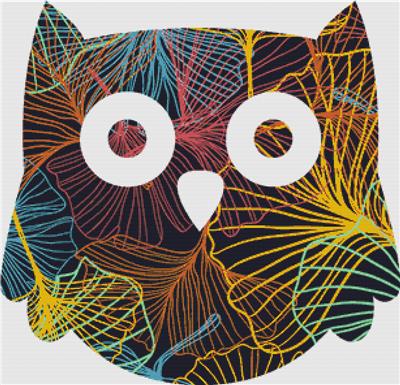 Colourful Ginkgo Owl