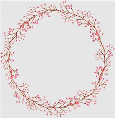 Pink Foliage Wreath