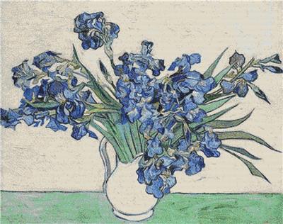Vase with Irises
