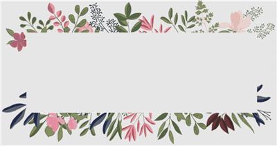 Rectangular Floral Frame