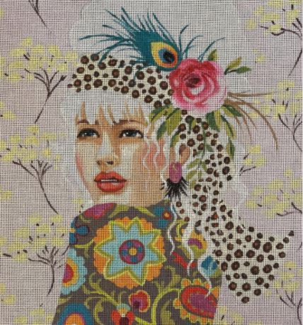 Elegant Lady on Pink
