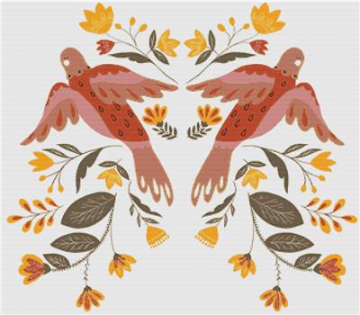 Folk Birds and Flowers