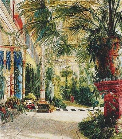 Das Innere Des Palmenhauses Auf Der Pfaueninsel