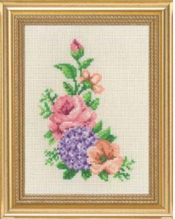 Rosa and Hydrangea Flowers