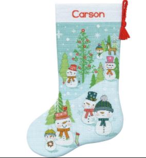 Snowman Family Stocking