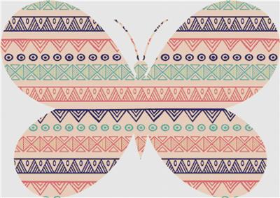 Ornamental Tribal Butterfly
