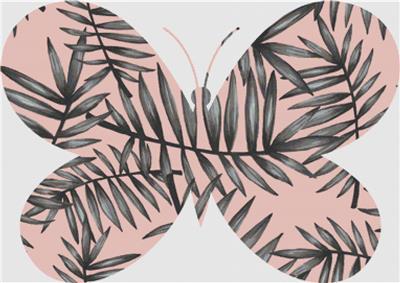 Pink Palmetto Butterfly