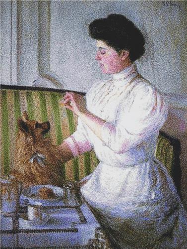 Lady at the Tea Table