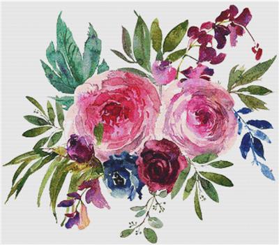 Berry and Navy Bouquet