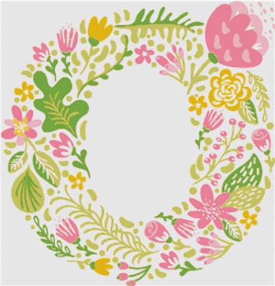 Floral Letter O
