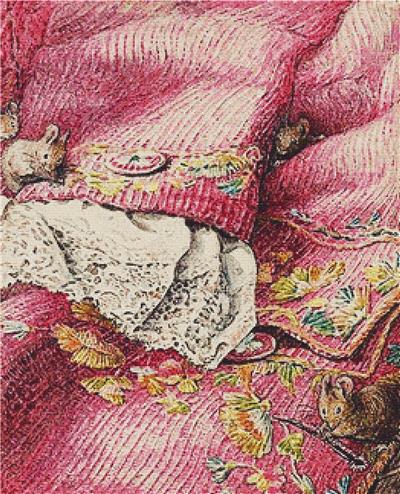 Mice Stitching Button Holes, The