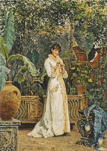 Lady in Her Garden, A