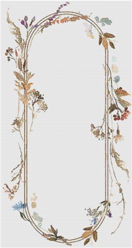 Autumnal Floral Frame