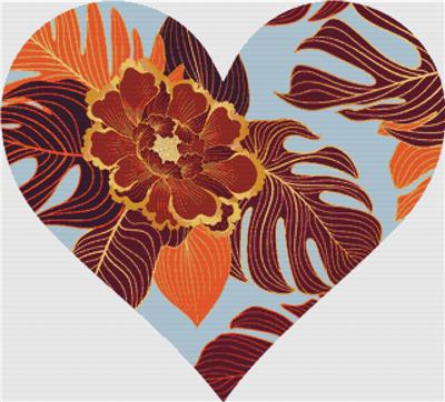 Lush Floral Heart