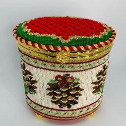 Pine Cones Hinged Box w/Hardware