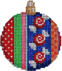 Swirl Candies/Jolly Stripe - Mini Ball Ornament