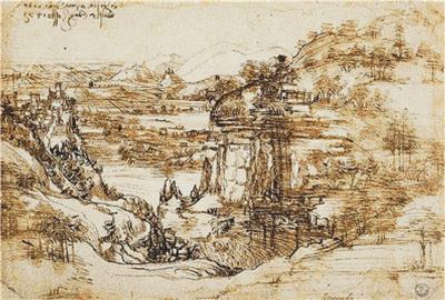 Landscape Drawing for Santa Maria Della Neve
