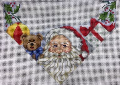 Santa w/Toys Stocking Topper