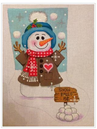 Snow Lady/Snowballs Stocking