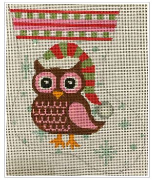 Pink Owl Mini Sock