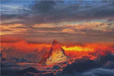 Sunset Over the Peak