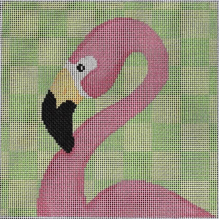 Flamingo on Lime Checks