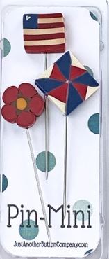 Pin Mini - Patriotic Pinwheel