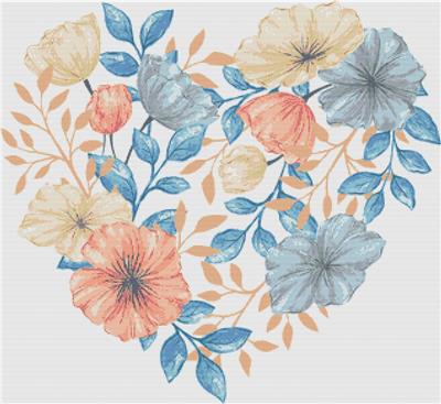 Soft Floral Heart